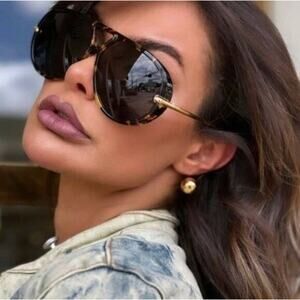 NEW Bottega Veneta BV1273S Drop Earring Sunglasses in Brown